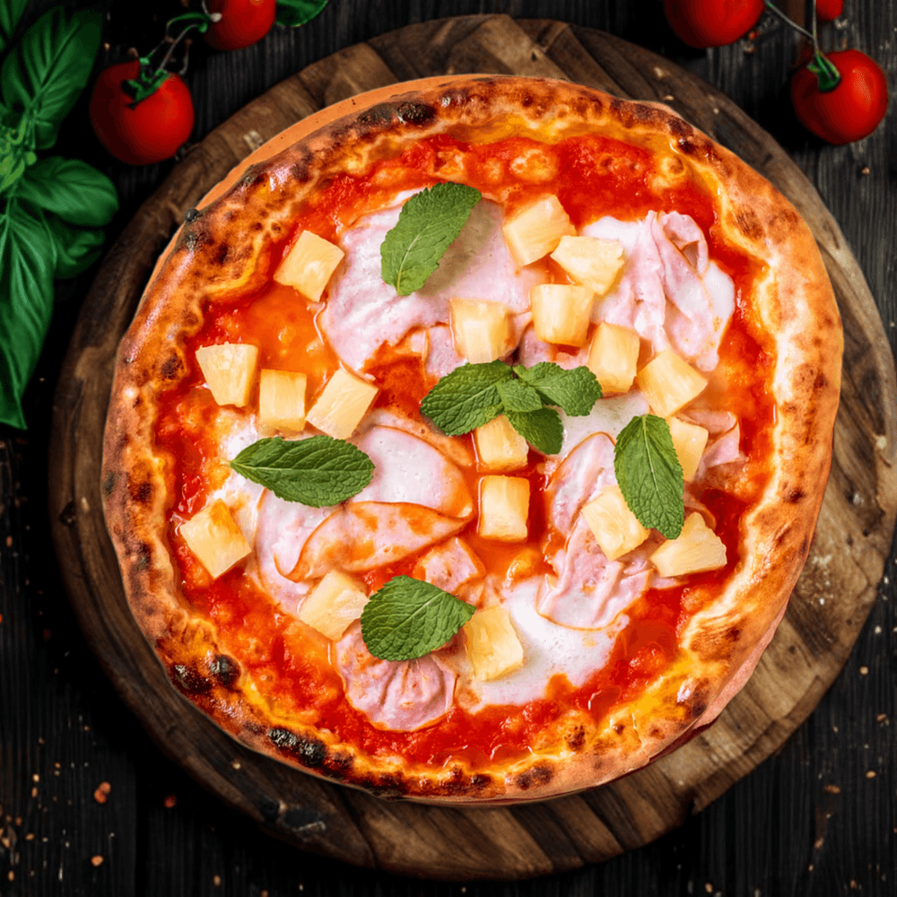 Spicy pepperoni pizza